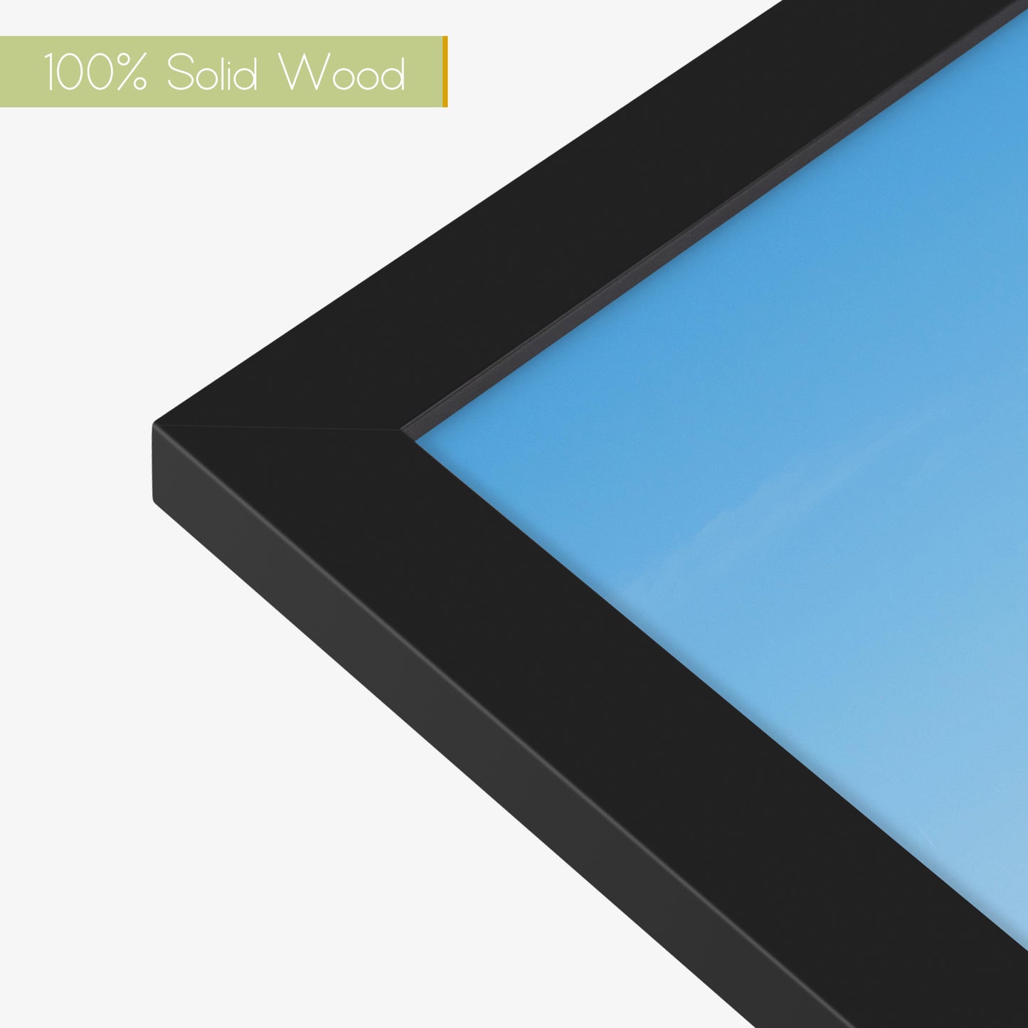 Frametory, 11x14 Wood Frame for 8.5x11 Picture Black(10 Pack)