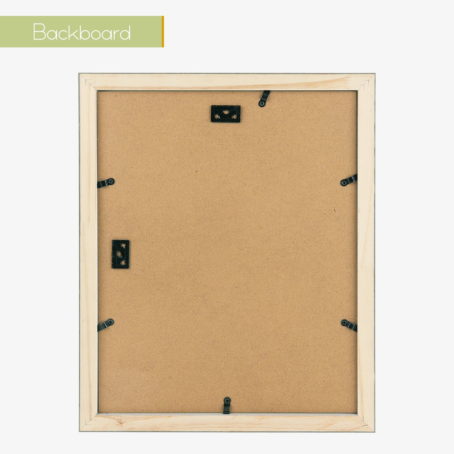 Frametory, 11x14 Wood Frame for 8.5x11 Picture Black(10 Pack)