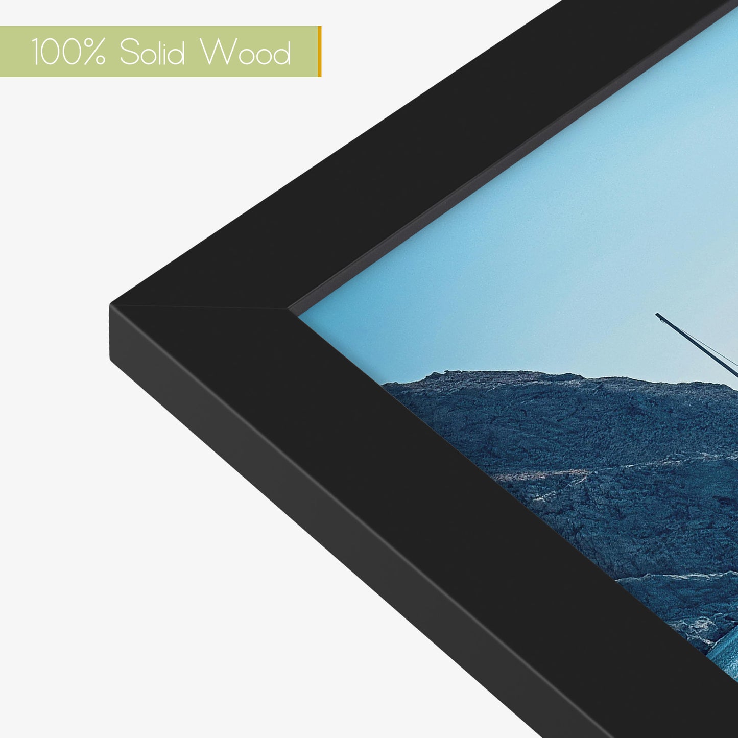 11x14 Wood Frame for 8.5x11 Picture Black Color (10 Pack)