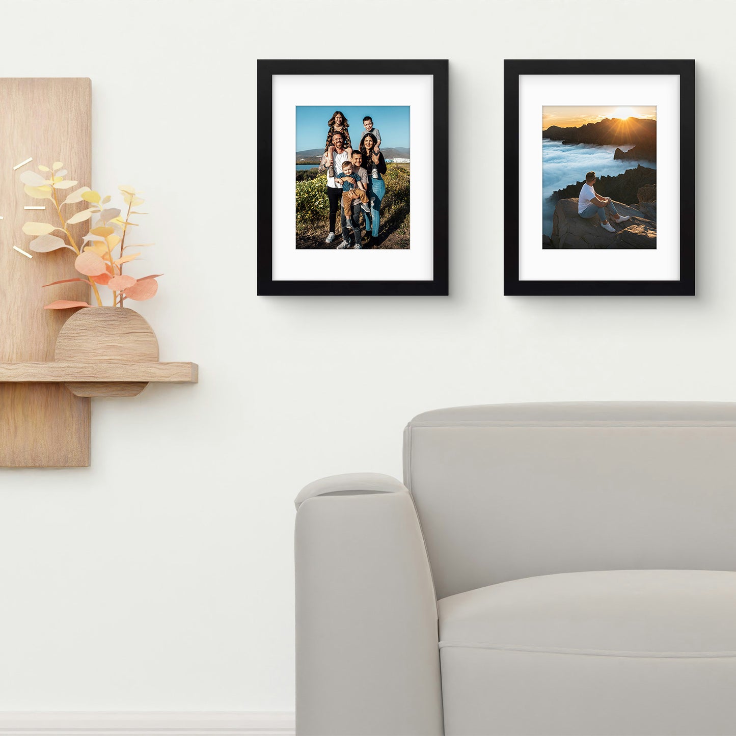 11x14 Wood Frame for 8x10 Picture Black Coor (10 Pack)