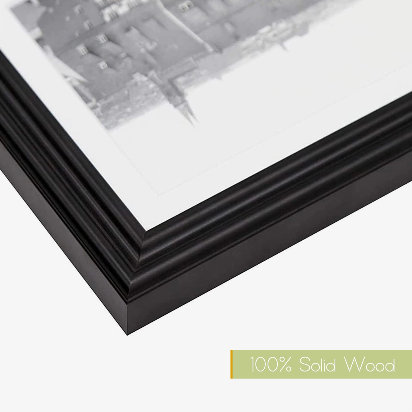 Clearance Wall Gallery Photo Frames with White Mat and Real Glass (21 Pack)