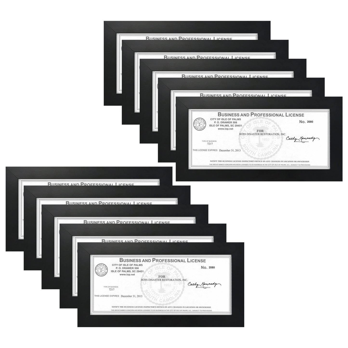 4x9 Frame for 4x9 Picture Black Wood (10 Pcs per Box)