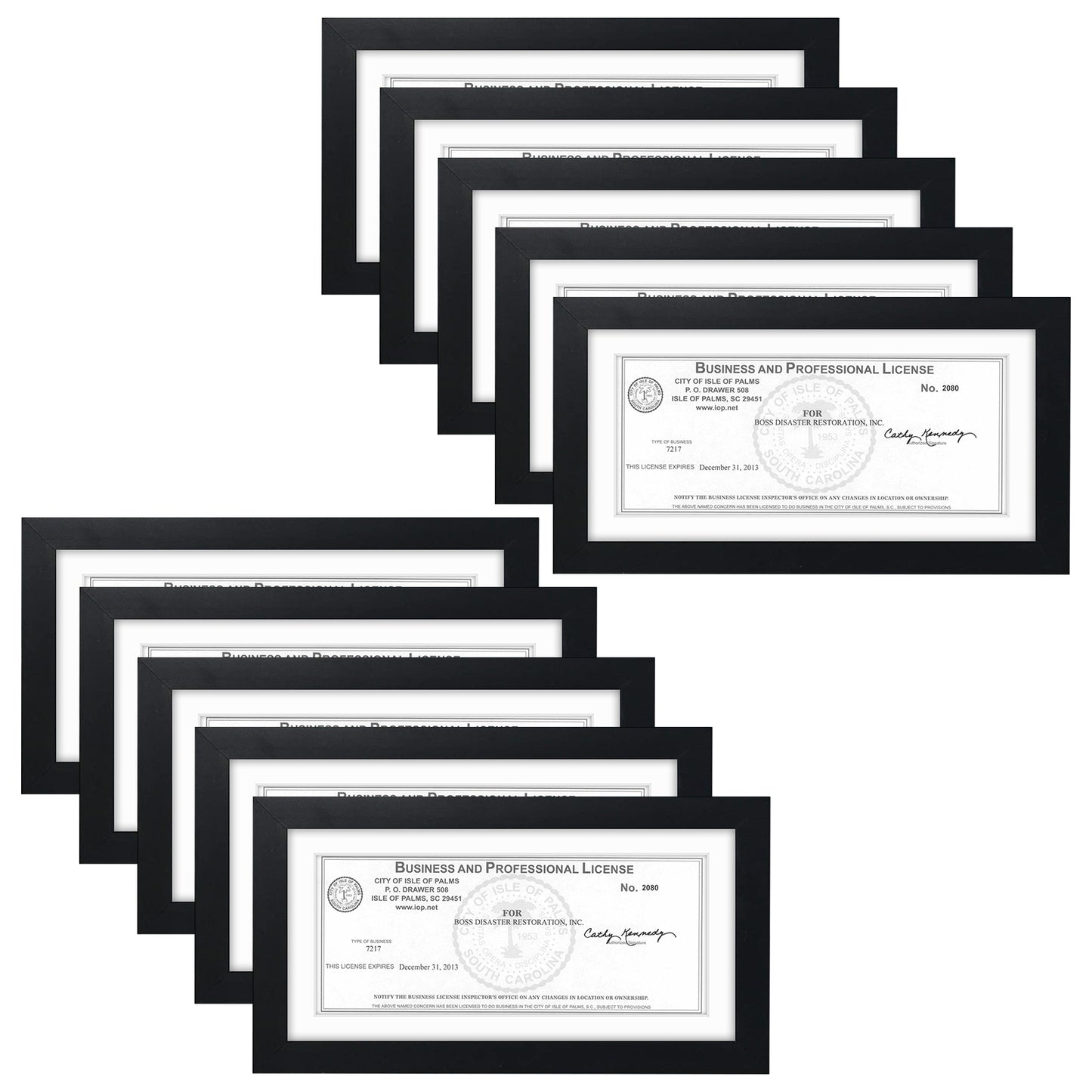 5x10 Frame for 4x9 Picture Black Wood (10 Pcs per Box)