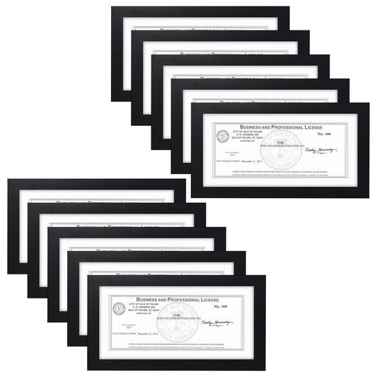 5x10 Frame for 4x9 Picture Black Wood (10 Pcs per Box)
