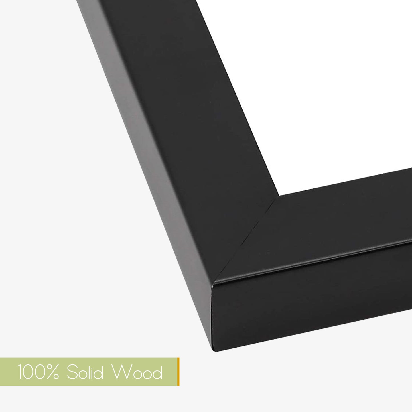 5x10 Wood Frame for 4x9 Picture Black Color (10 Pack)