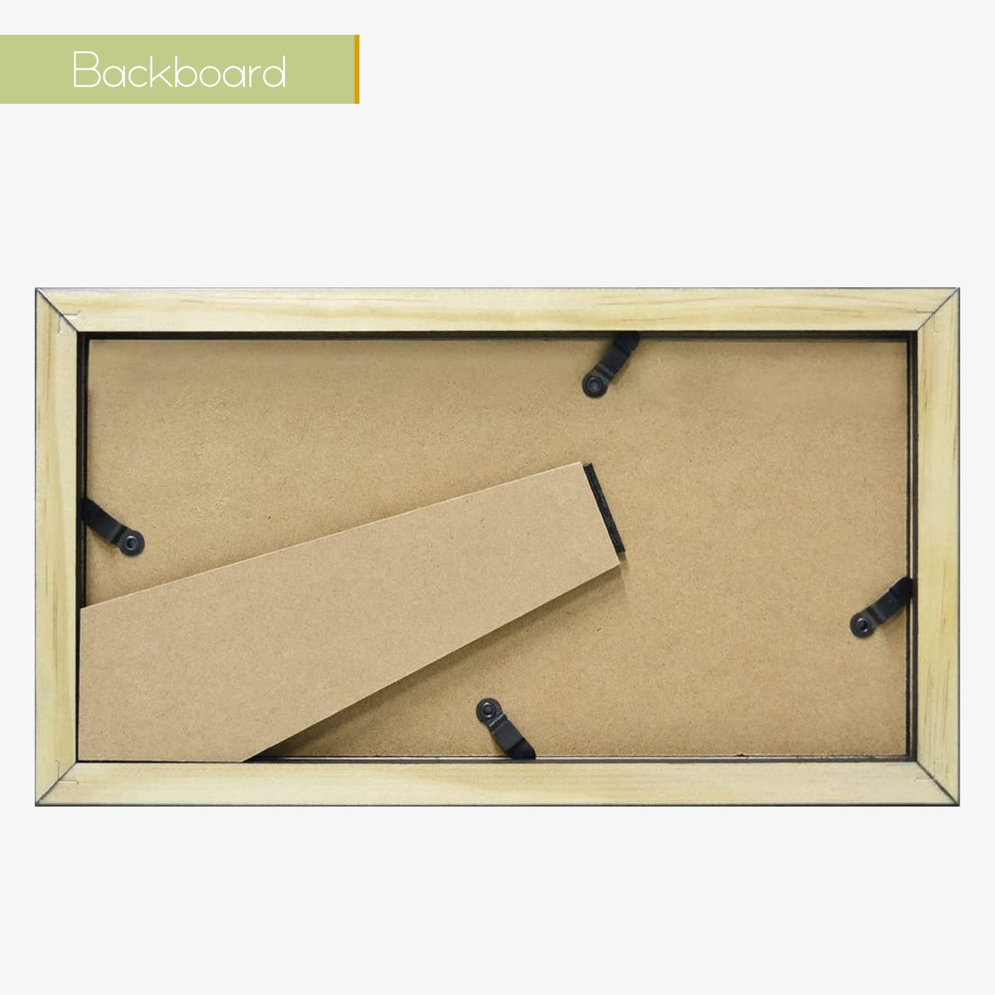 5x10 Wood Frame for 4x9 Picture Black Color (10 Pack)