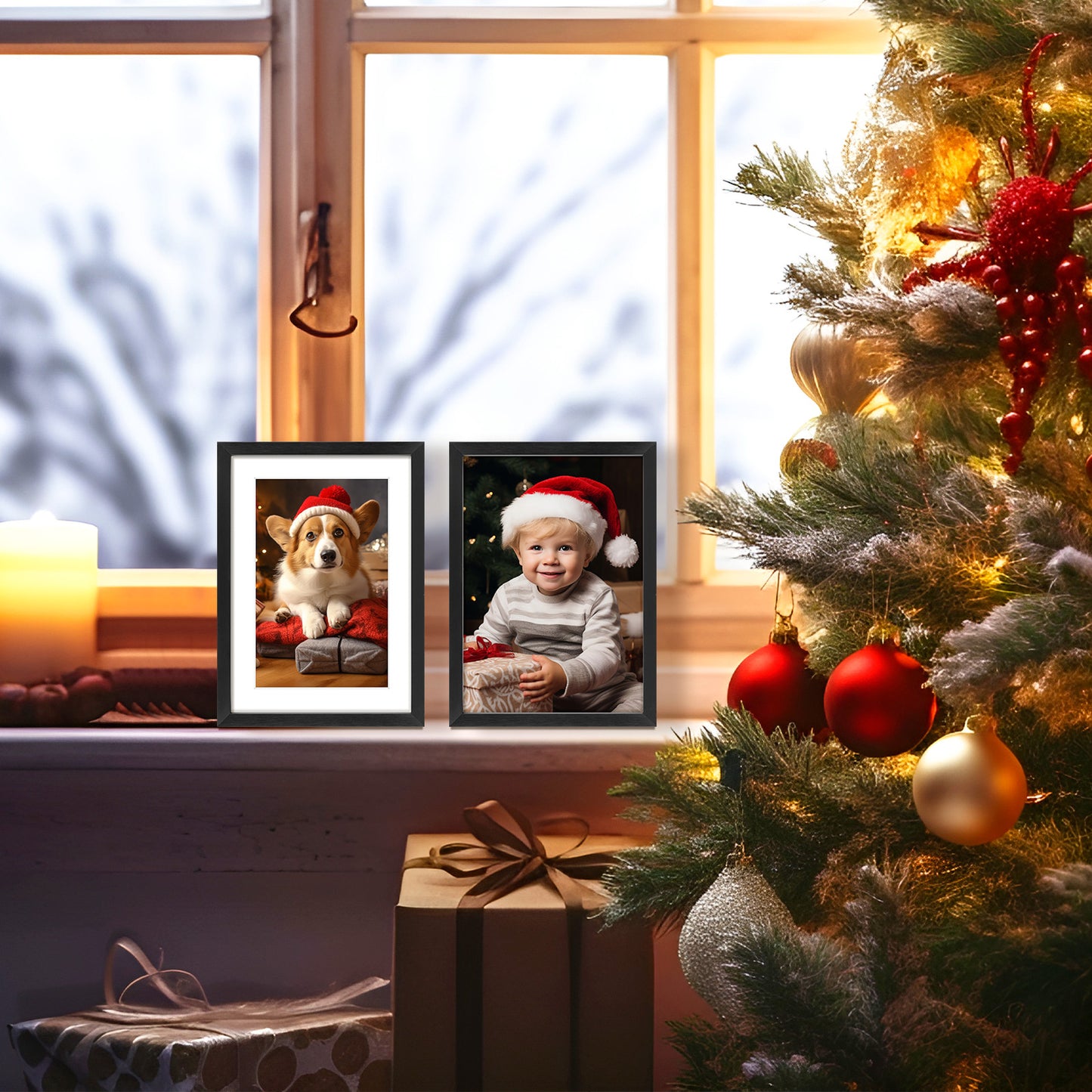 Frametory,5x7 Aluminum Picture Frame for 4x6 Photo with White Mat (24 Pack)