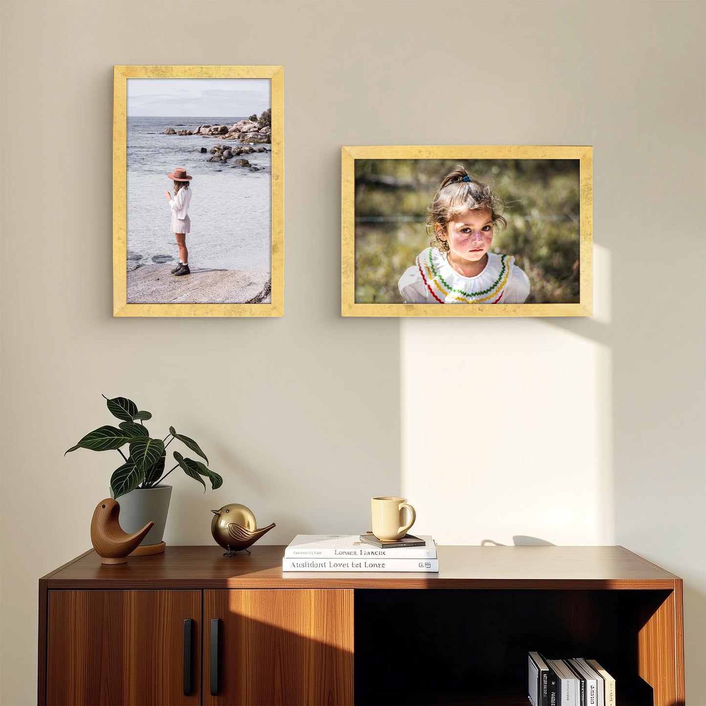 Clearance 11x17 Wood Picture Frame Gold (10 Pack)