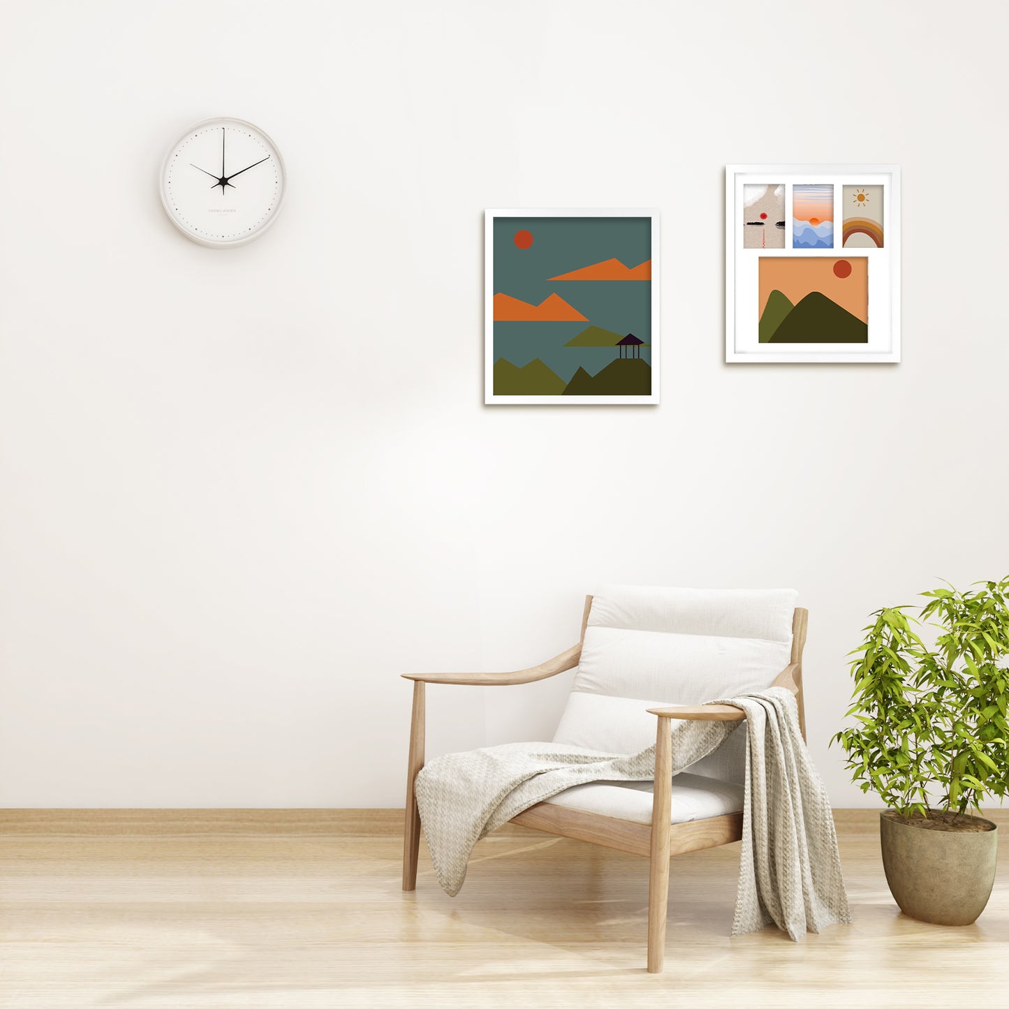 14x16 Collage Picture Frames with White Mat For One 8x10 And Three 4x6 Photos White Color(8 Pack)