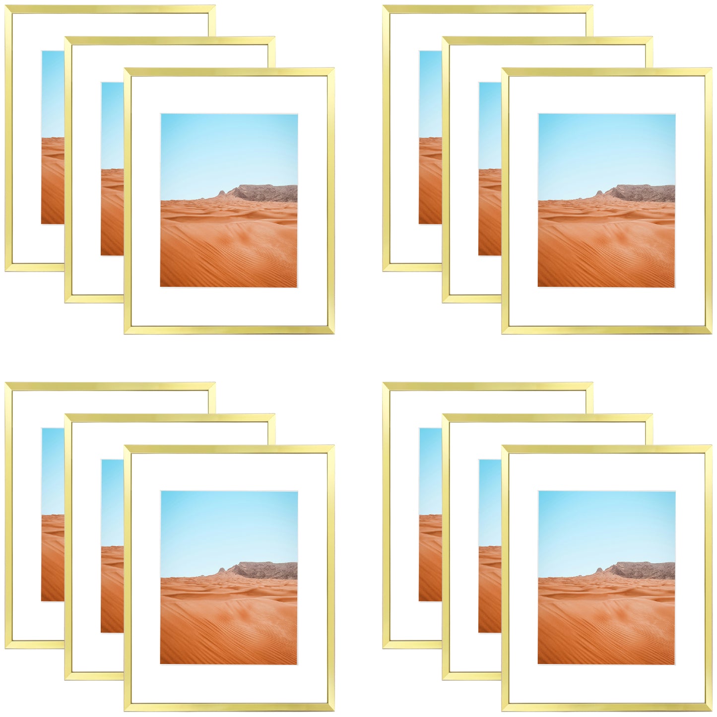 Frametory,11x14 Picture Frames For 8x10 Photos (12 Pack)