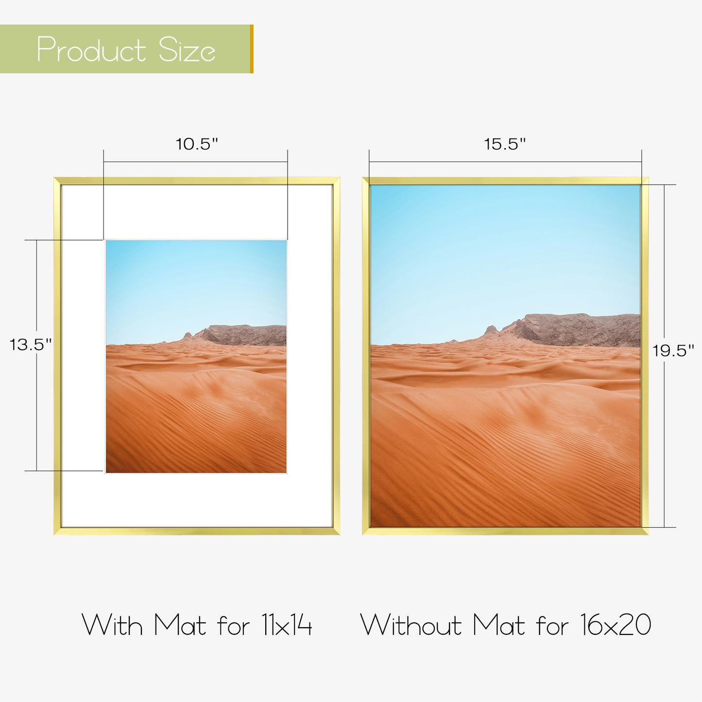 Frametory,16x20 Picture Frames For 11x14 Phots (6 Pack)