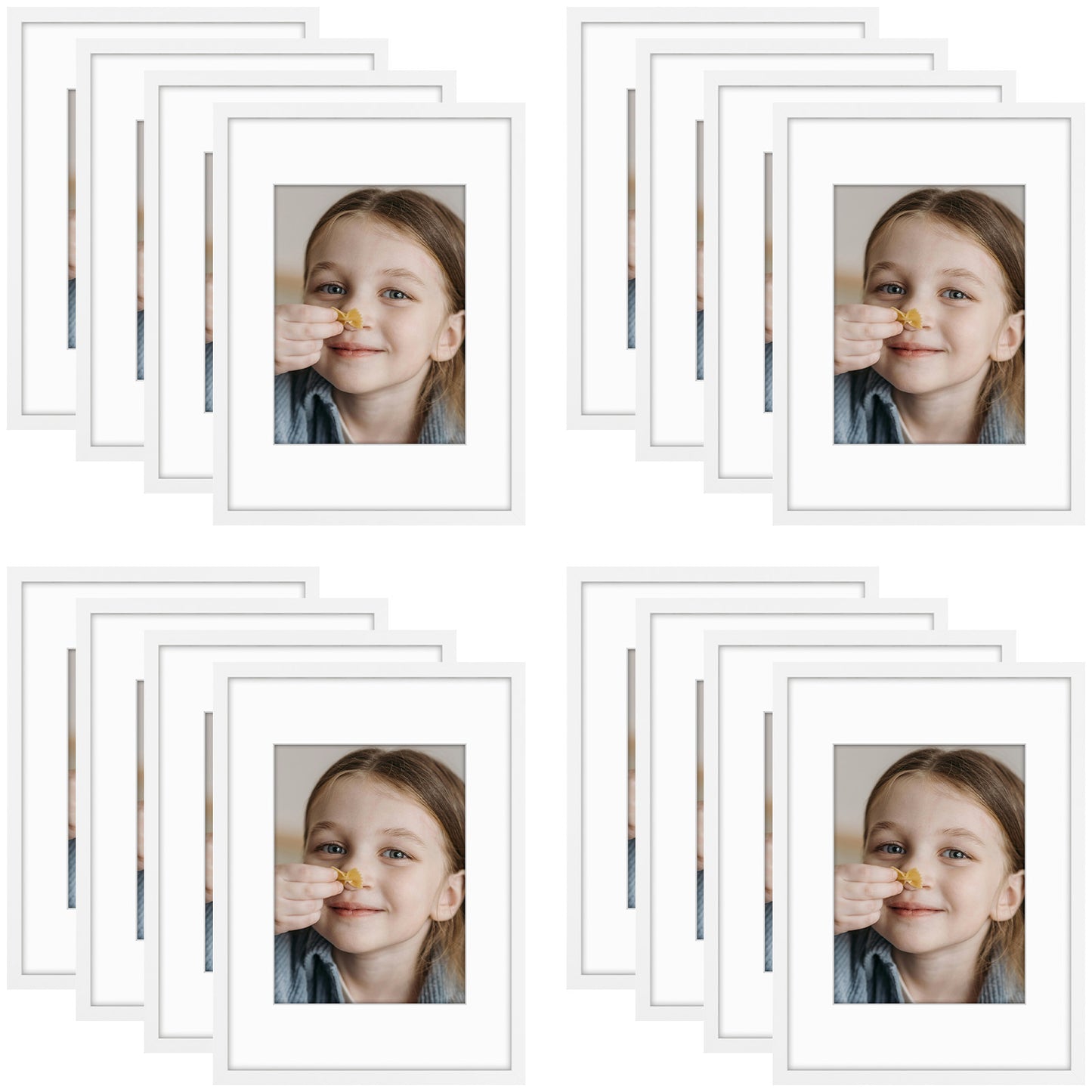 Frametory,12x16 Picture Frames for 8.5x11 Photos (16 Pack)