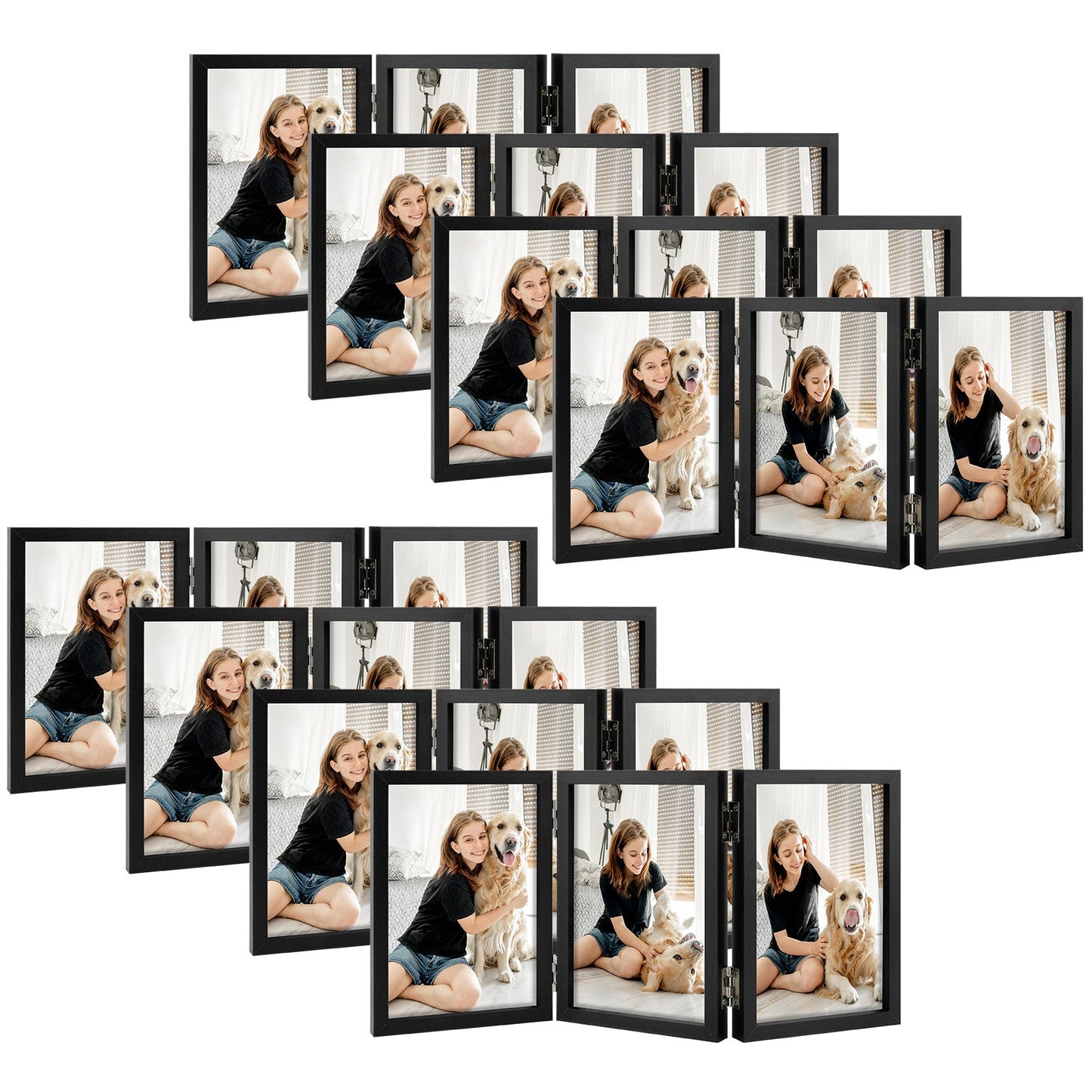 Frametory,4x6 Three Picture Frame (8 Pack)