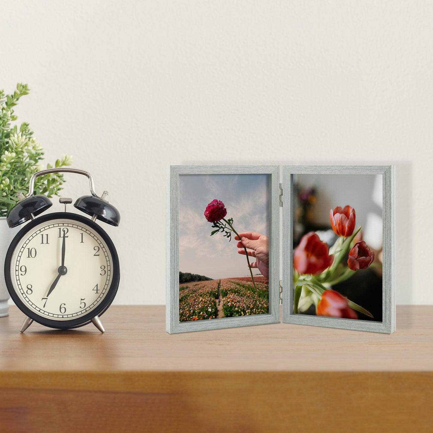 Clearance 4x6 Double Picture Frame Grey (10 Pack)