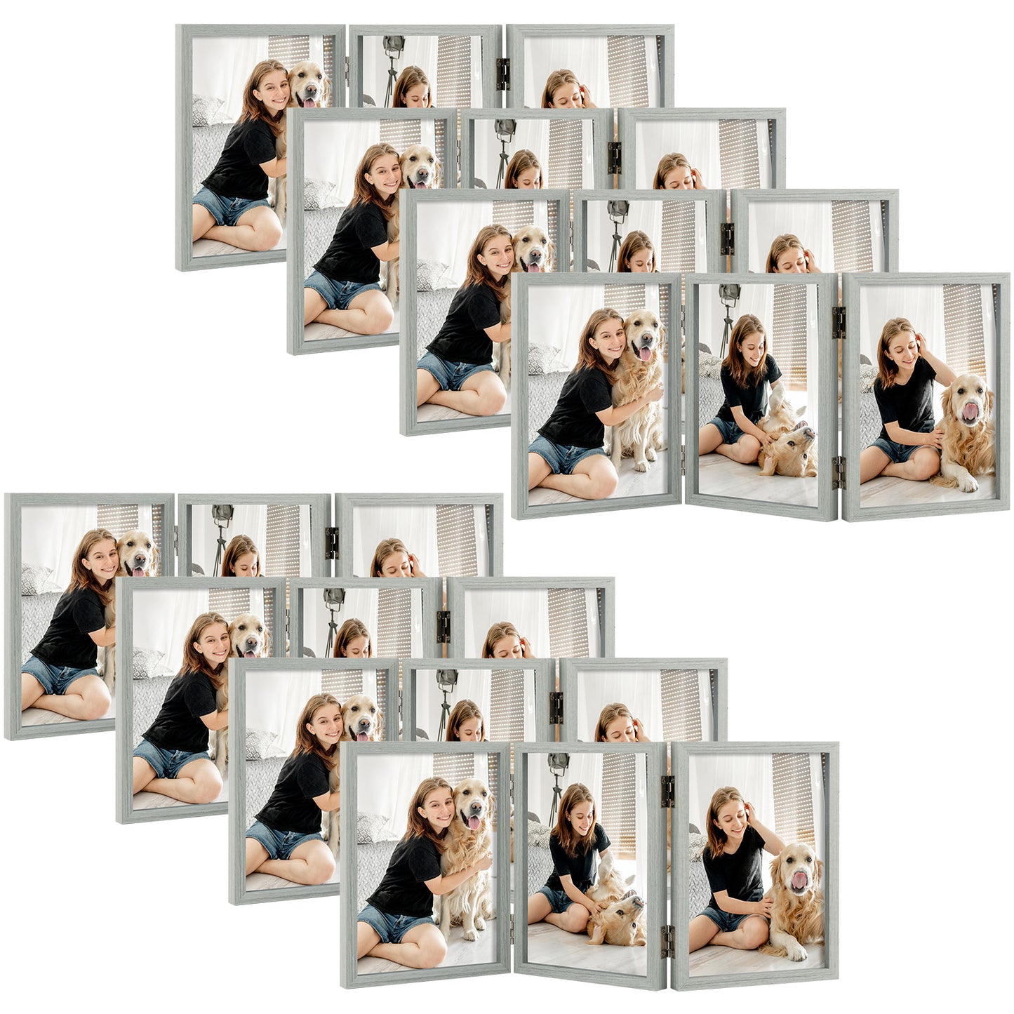 Clearance 5x7 Three Picture Frame (8 Pack)