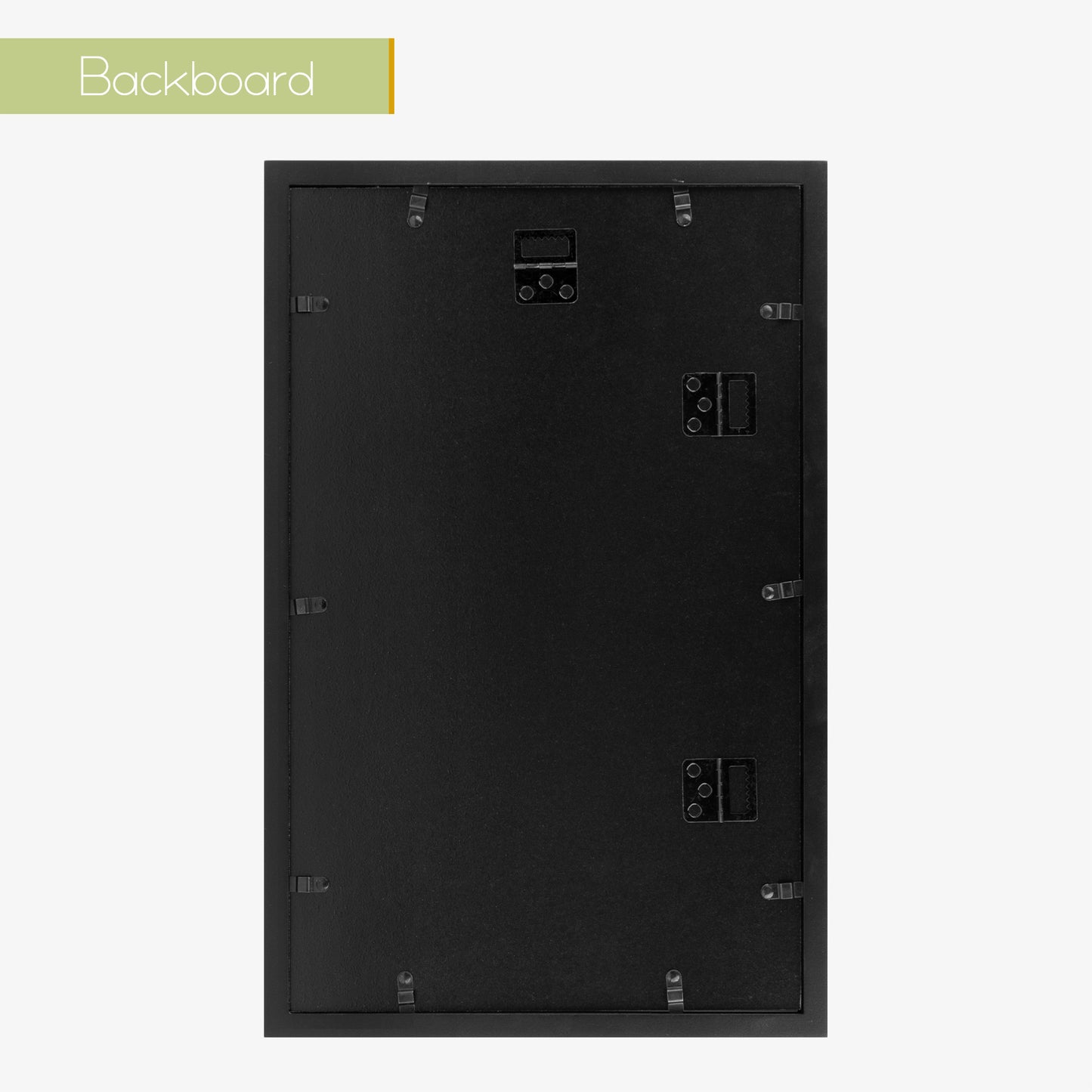 Frametory,10x16 Collage Picture Frame Display Two 8x10 Photos Black (8 Pack)
