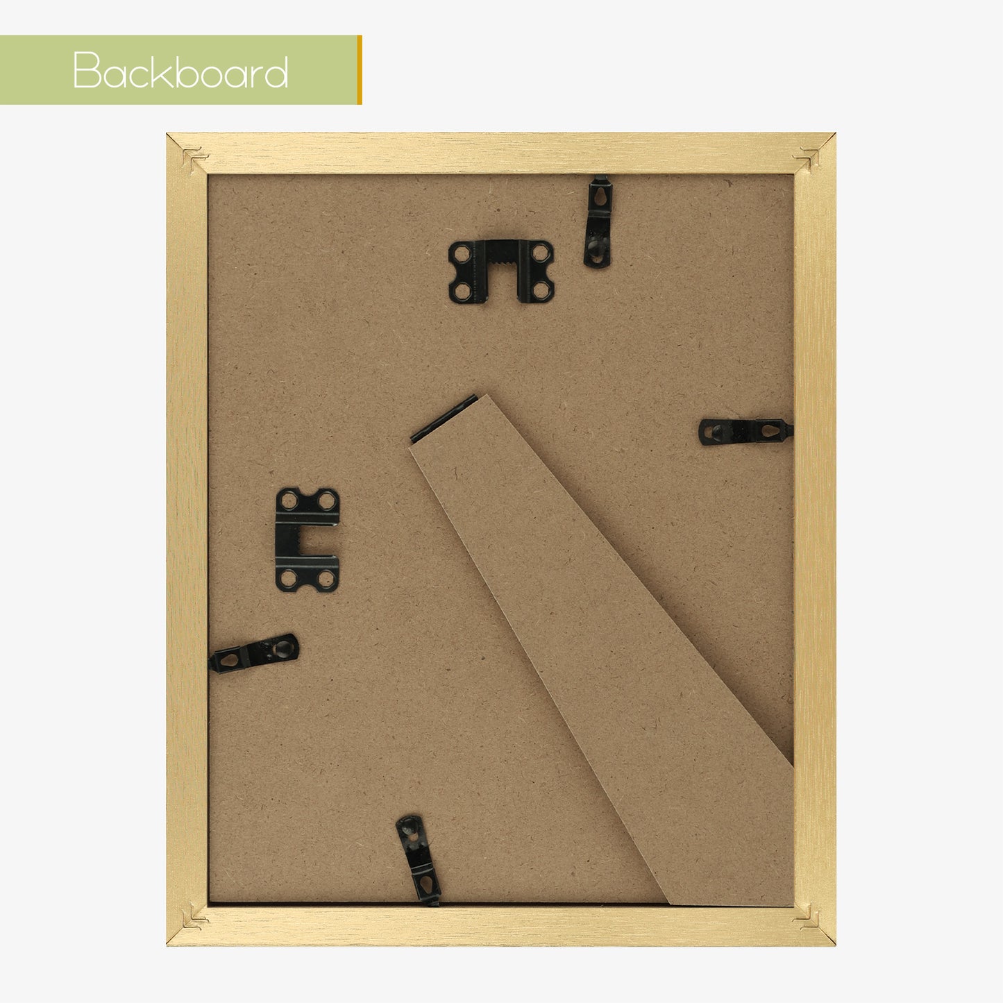 Frametory,8x10 Picture Frame with White Mat for 5x7 Photo Gold(18 Pcs Per Box)