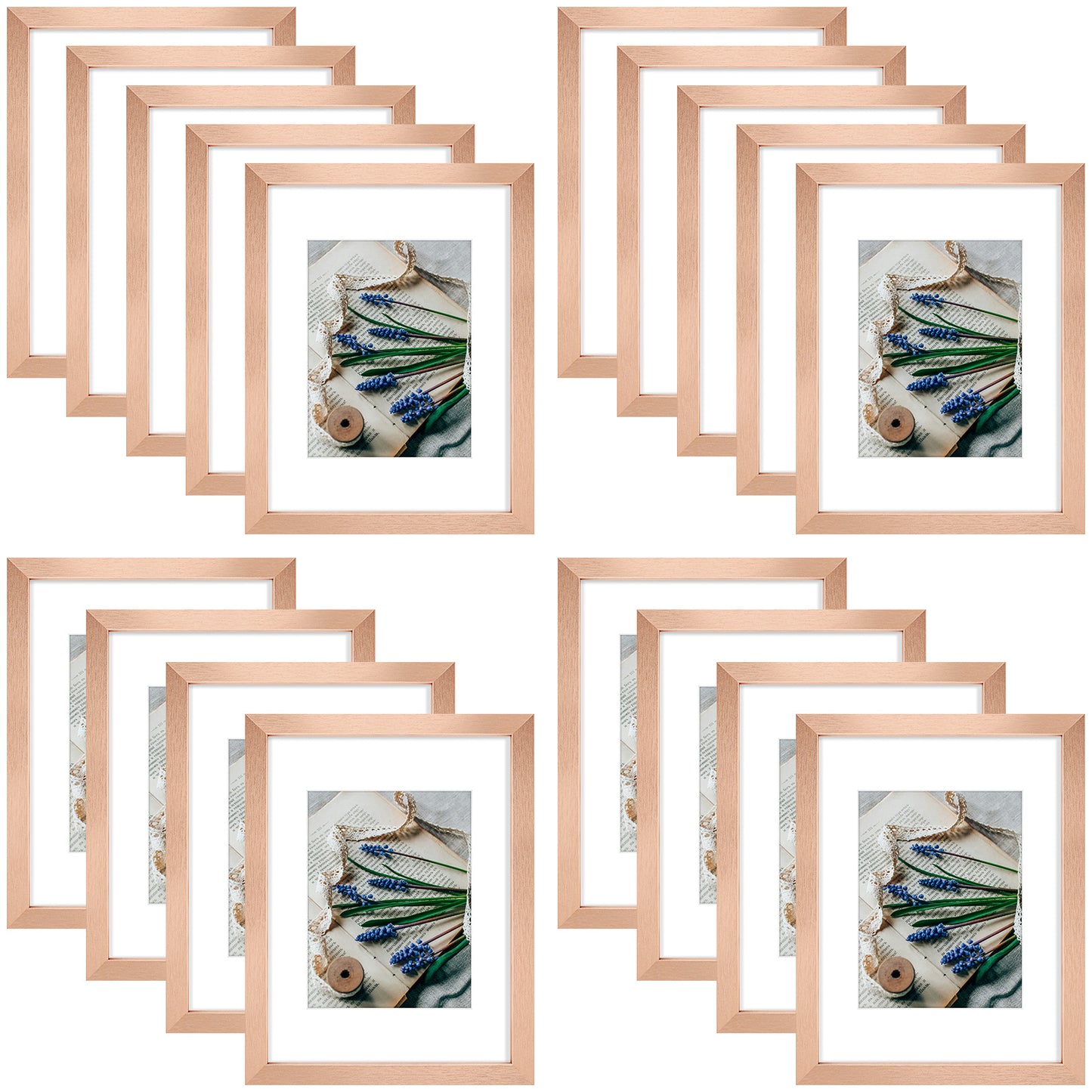 Clearance 9x12 Picture Frames Display 6x8 Photo (18 Pack)