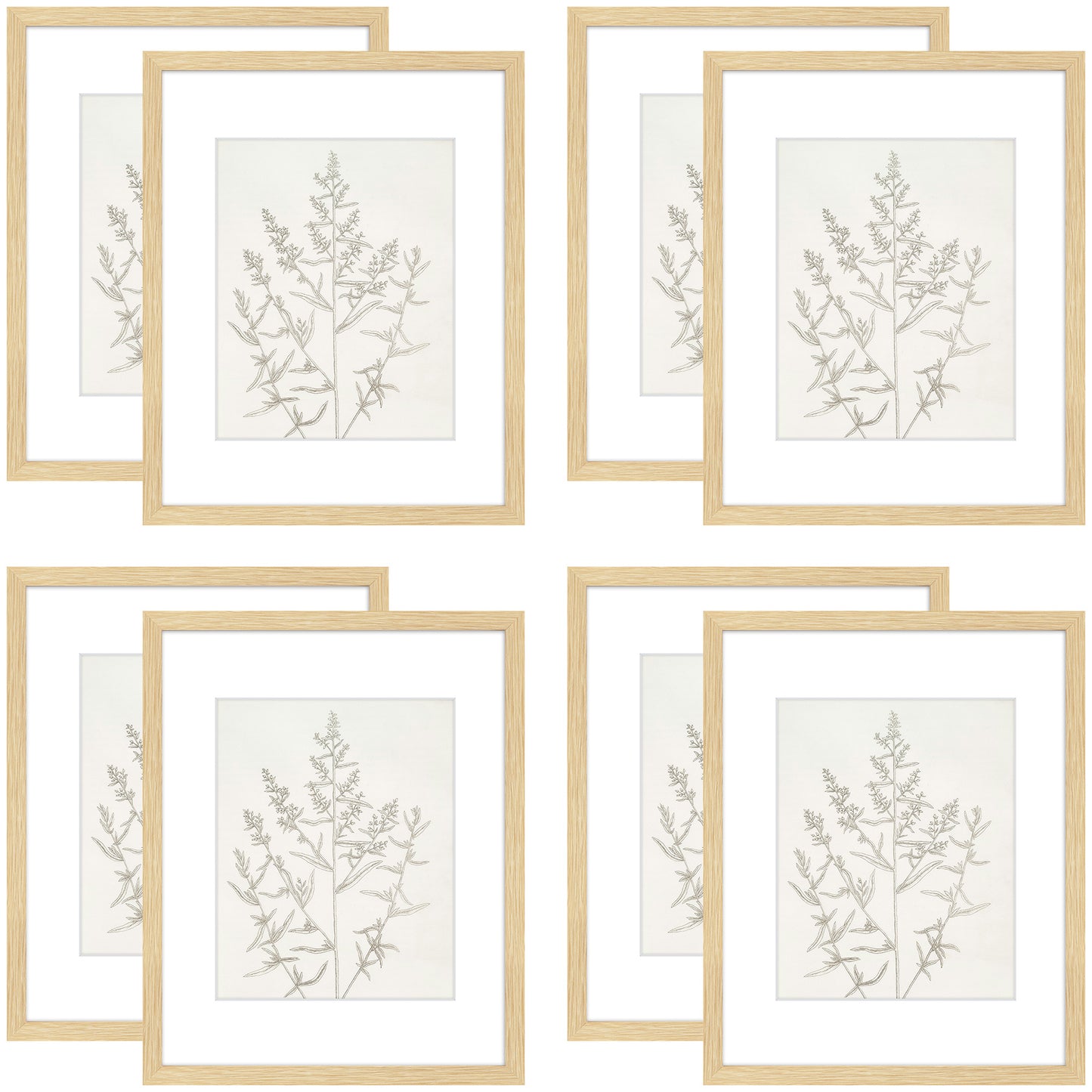 Frametory,11x14 Picture Frames For 8x10 Photos (8 Pack)