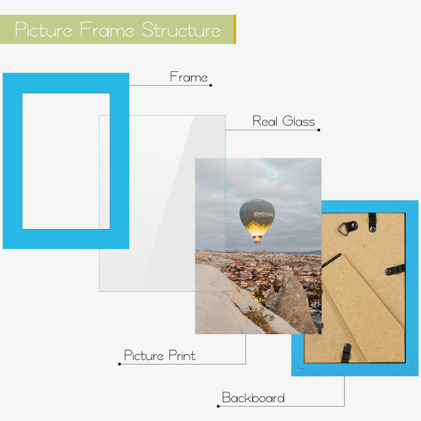 Frametory,4x6 Picture Frame With Real Glass (12 Pack)