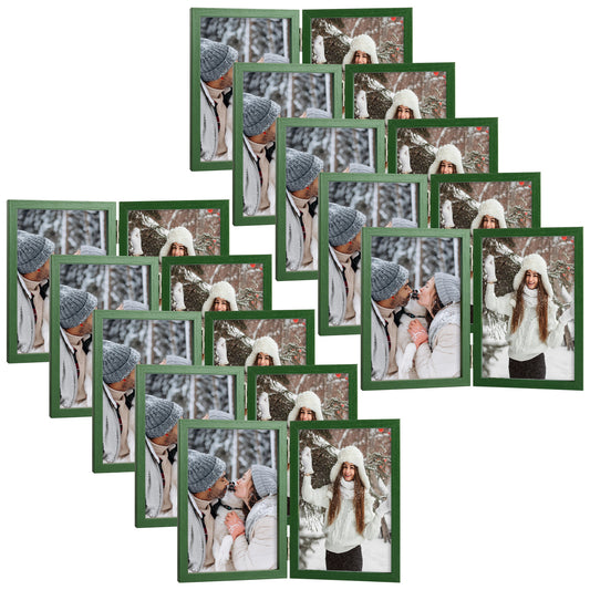 4x6 Double Picture Frame 10 Pack Green