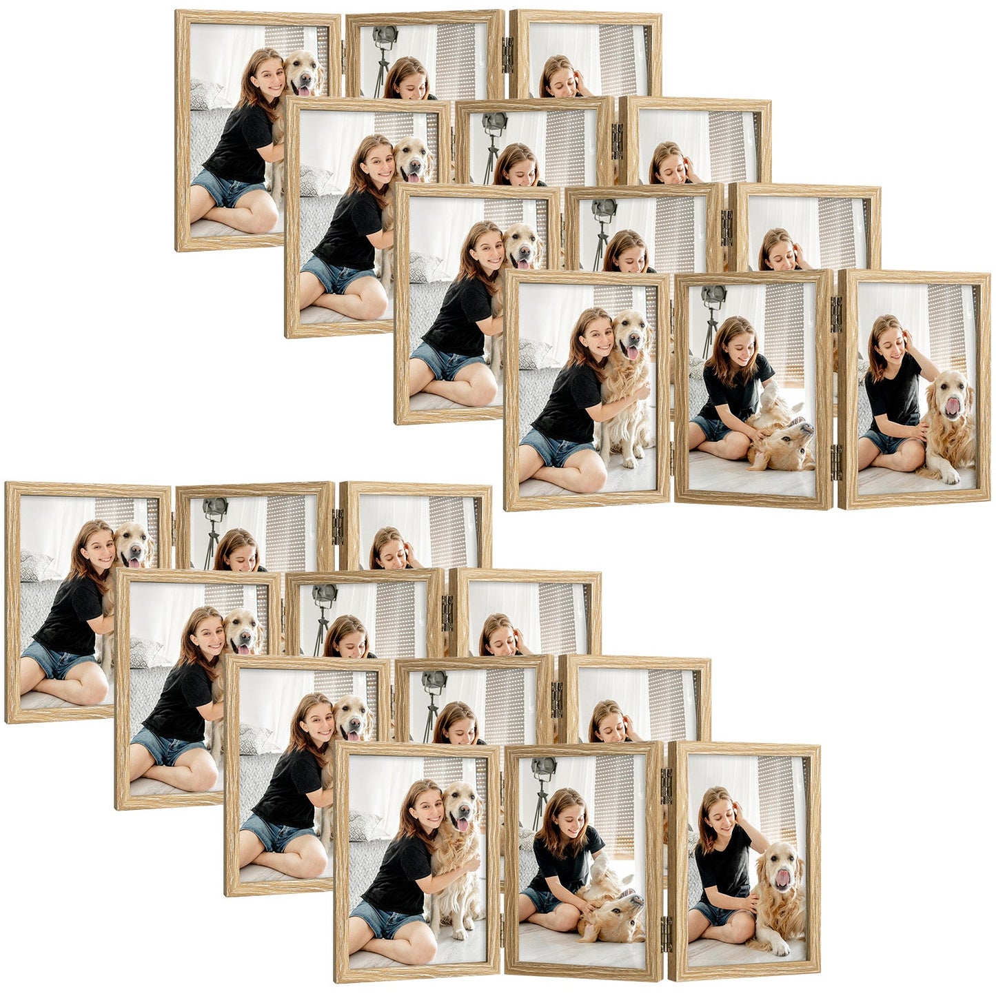 Frametory,4x6 Three Picture Frame (8 Pack)