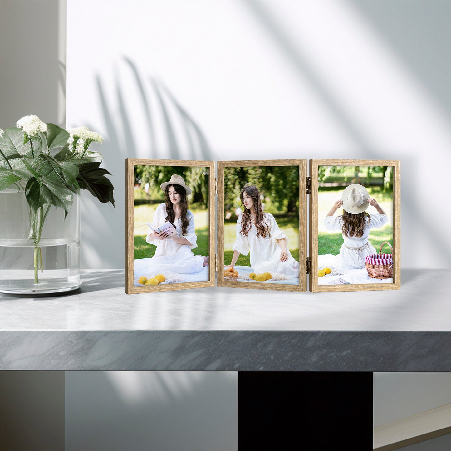 Frametory,5x7 Three Picture Frame (8 Pack)