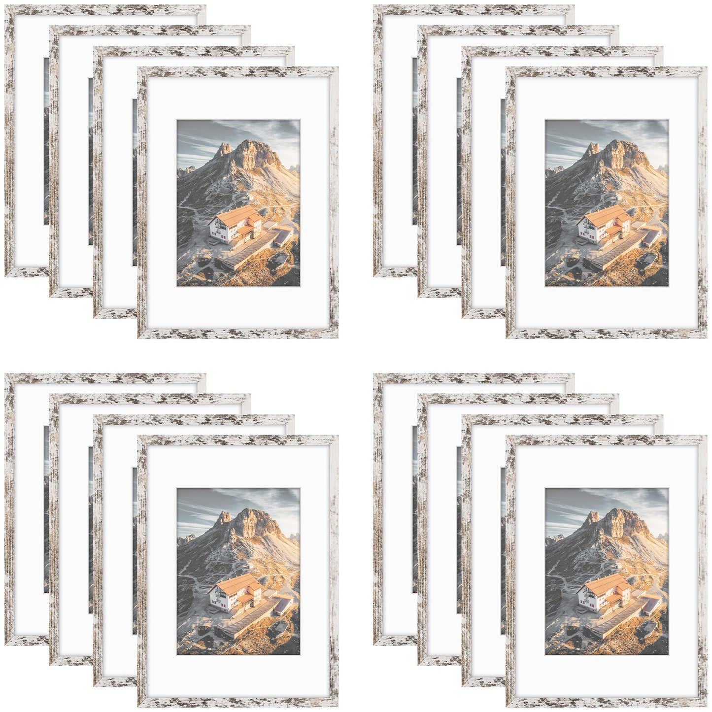 Frametory,12x16 Picture Frames for 8.5x11 Photos (16 Pack)