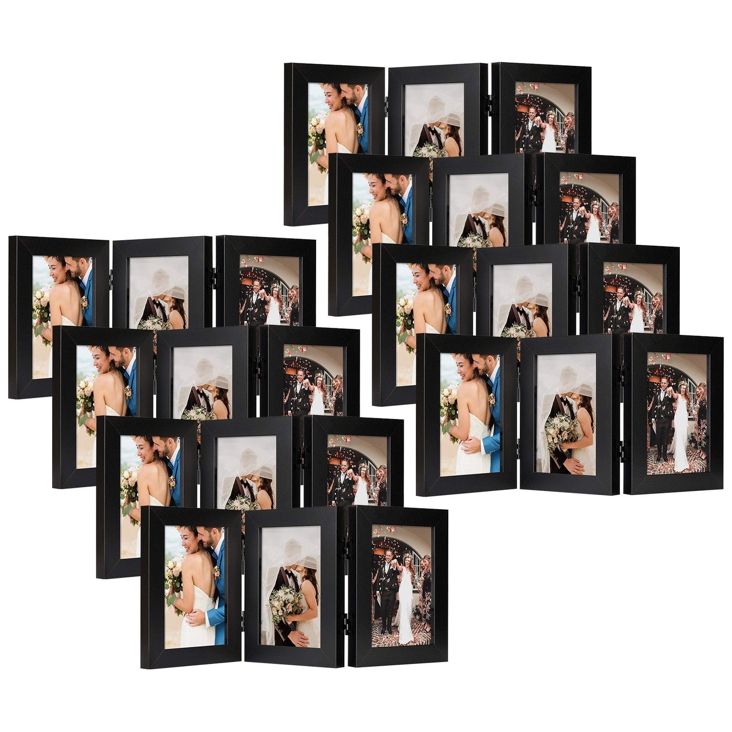 Frametory,4x6 Three Picture Frame for Three 4x6 Pictures (8 Pack)